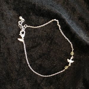 Silver Bird Ankle Bracelet